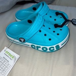 Blue kids crocs